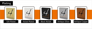 custom plating options, personalised plating options