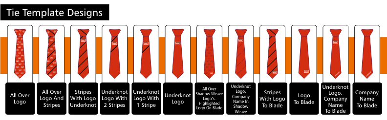 custom tie template designs