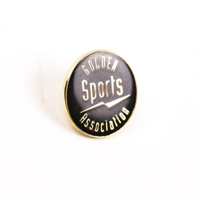 Sports Association circle badge gold