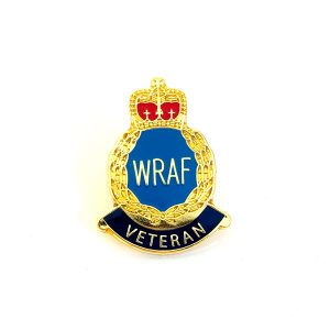 WRAF Veteran gold metal badge
