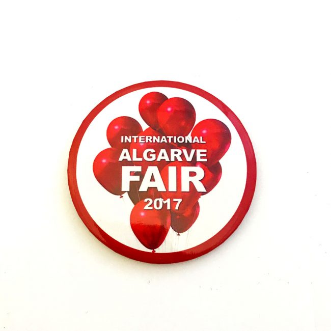 Algarve Fair button badge red