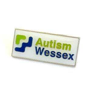 Autism Wessex logo on charity badge
