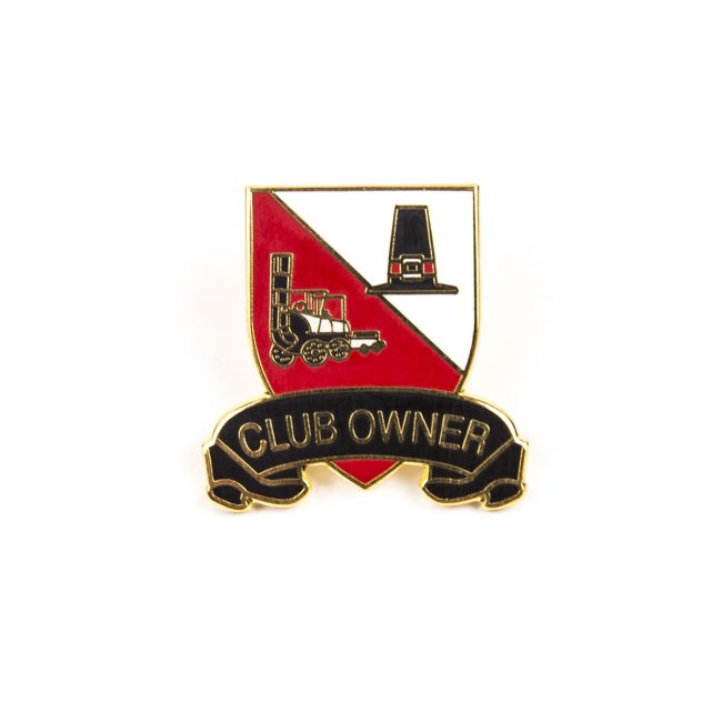 Club Owner red and white badge