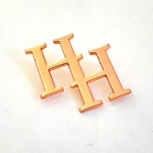HH gold logo pin badge