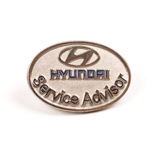 Hyundai corporate gold badge