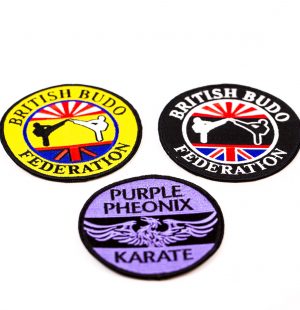 custom embroidered badges, personalised embroidered badges, woven embroidery badges