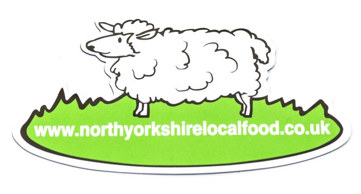 Sheep logo fridge magnet with website text