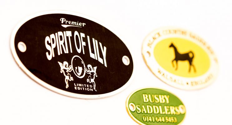 custom metal plates, personalised metal plates