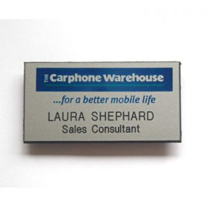 Name badges for Carphone Warehouse