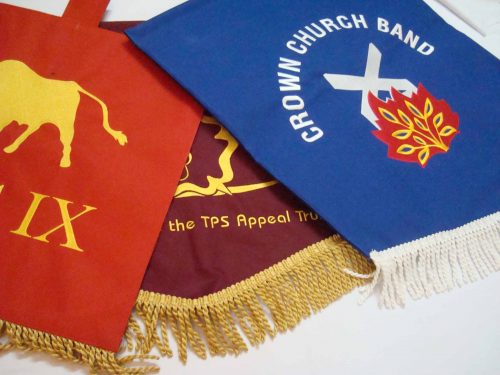 Group of personalised pennants