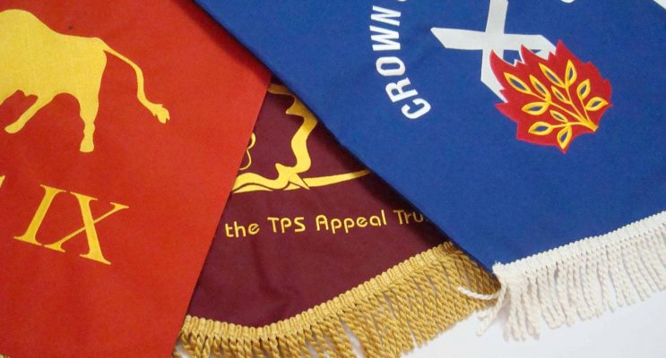 Group of personalised pennants