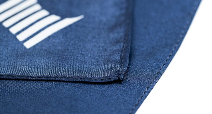 custom printed pocket squares, personalised rolled pocket squares