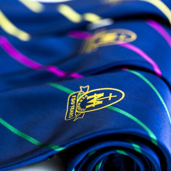 close up of custom School ties