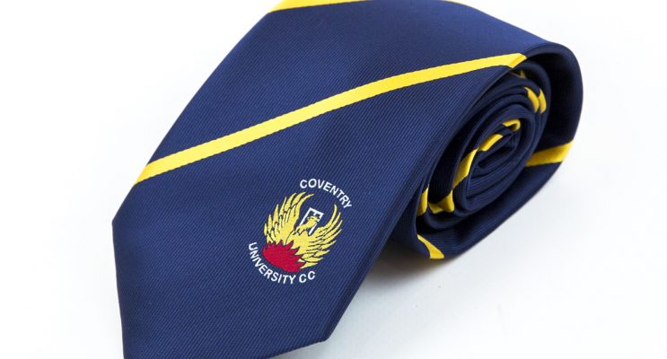 Custom university ties, personalised university ties, Coventry university ties