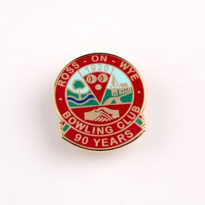 custom badges, personalised badges, bowling club badges