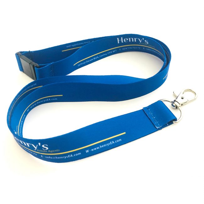 Blue lanyard