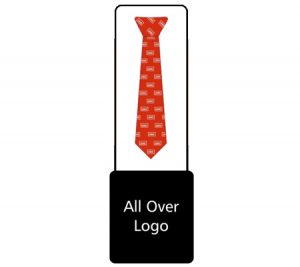 Tie with all over logo graphic