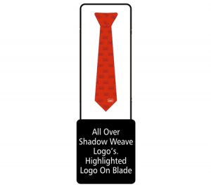 Tie with shadow weave graphic