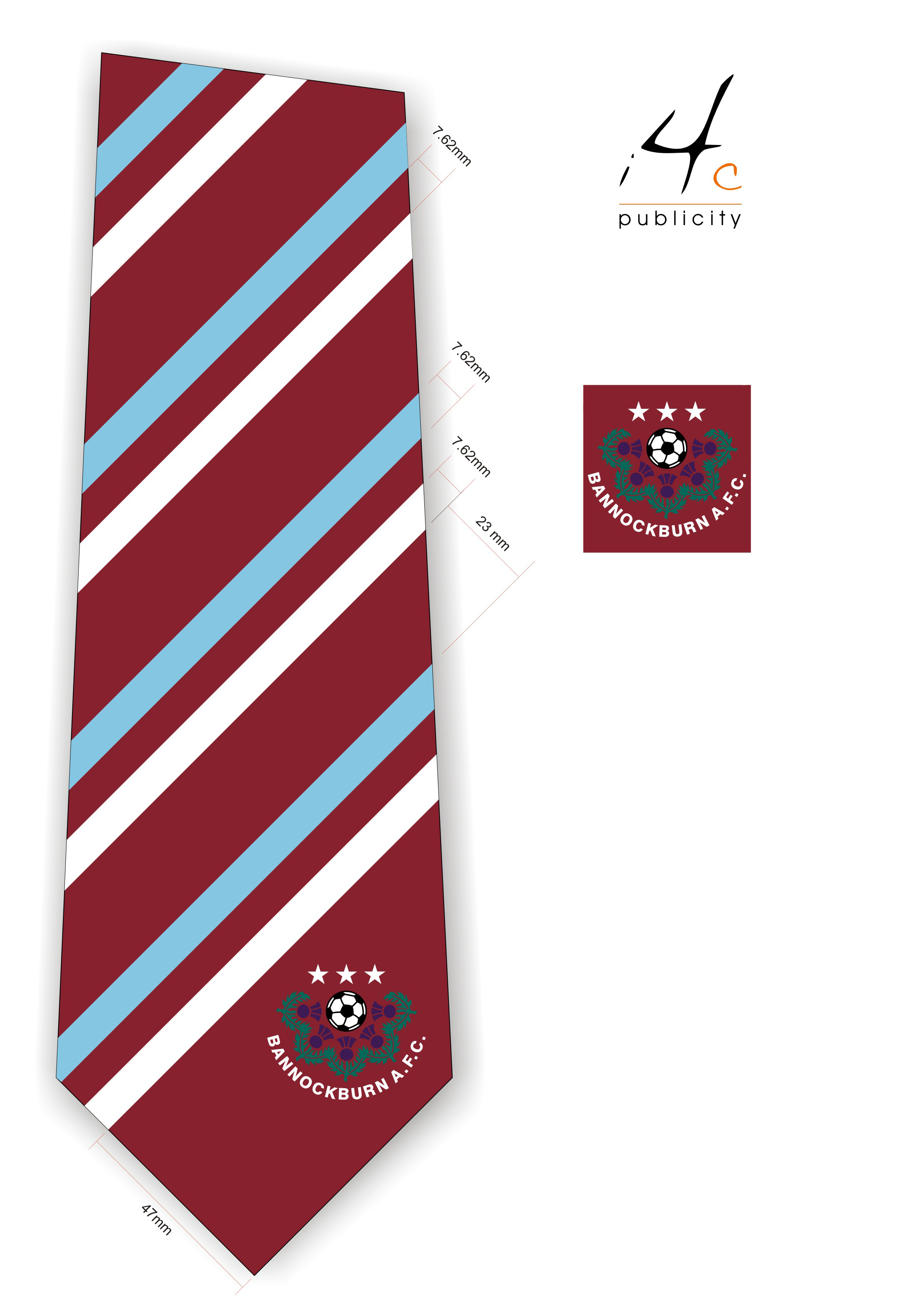 Bannockburn Football Club Tie Design 