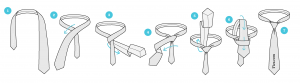 How to tie a tie graphic instructions