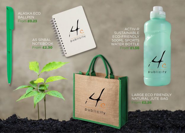 Eco Friendly bag, bottle, pen and notebook